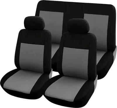 Immagine prodotto di Coprisedili universali, grigio/nero, morbidi e traspiranti, per proteggere i sedili dell'auto