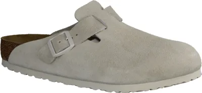 Produktbild von Birkenstock Boston BS 1024731 Herrenschuhe, Pantolette, Antique White, normal - Marken Birkenstock, Weiß, leder (velour)