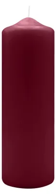 Produktbild von Spitzkopf Stumpen Kerzen Bordeaux 25 x Ø 8 cm, 6 Stück