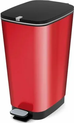 Image de Poubelle Kis Chic Bin L 50 l rouge