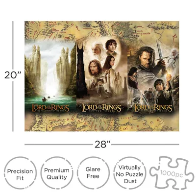 Produktbild von Herr der Ringe Puzzle Triptych (1000 Teile)