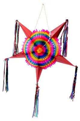 Produktbild von Bunte Faltbare Piñata Deko Stern für Geburtstagsfeiern