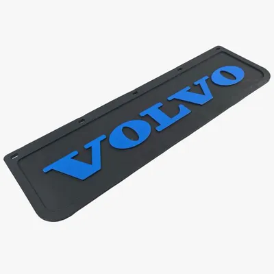 Produktbild von Schmutzfänger für vordere Stoßstange Volvo blauer Schriftzug in Relief | 600mmx180mm