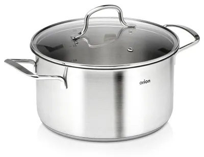 Zdjęcie produktu dla Orion | Garnek z pokrywką stal nierdzewna 4,6 l indukcja - ANETT