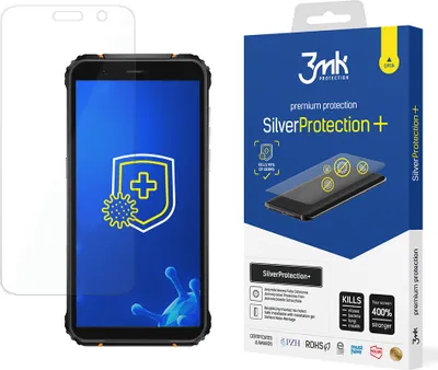 Produktbild von 3mk Display Antimikrobielle Schutzfolie SilverProtection+ für Blackview BV5100 Pro 0,21mm Self-Heal