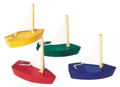 Image de Lot de 24 mini-bateaux jouets, idéal pour la baignoire ou la décoration