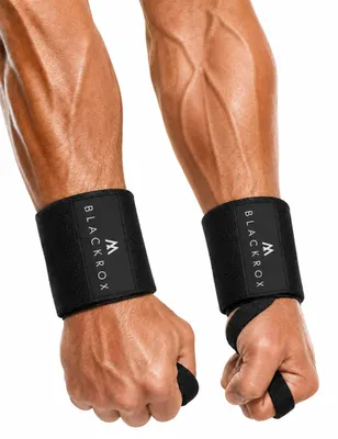 Produktbild von BLACKROX Handgelenkbandage Wrist Wraps "Beast Killer" 2x Handgelenkstütze Mann u. Frau Handgelenk Bandage für Sport, Fitness, Gym Bodybuilding, Blau