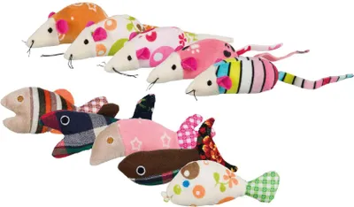 Produktbild von Trixie Katzenspielzeug Maus oder Fisch