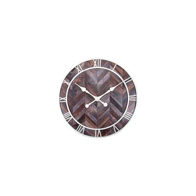 Obrázek produktu pro NeXtime - 3245BR - Nástěnné hodiny - 58 cm - hnědé - Roman Vintage