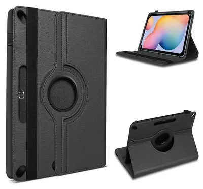 Produktbild von Tablet Hülle für Samsung Galaxy Tab S6 Lite Tasche Schutzhülle Case 360° DrehbarFarben:Schwarz