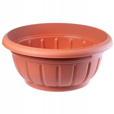 Obrázek produktu pro KADAX kulatá mísa na květiny "Budrio", plastový květináč, venkovní květináč, Terakota, 34 cm, 1 kus