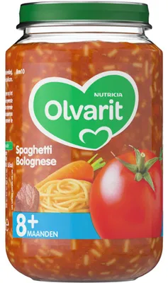 Productafbeelding van Olvarit Spaghetti bolognese 8M10 (200 gr)