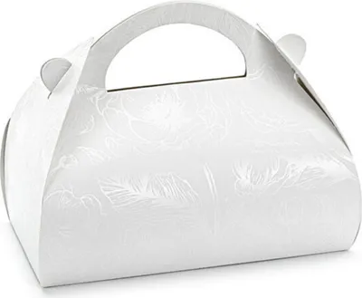 Produktbild von Tortenschachtel mit Griff 16x15x8cm für Torten Kuchen 10er Set Weiß