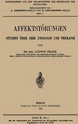 Immagine prodotto di Affektstörungen Studien über Ihre ätiologie und Therapie