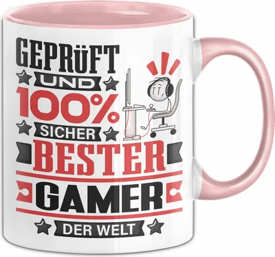 Produktbild von Gamer Geschenk Lustiger Spruch für Gamer Geschenkidee Bester Gamer Der Welt (Rosa)