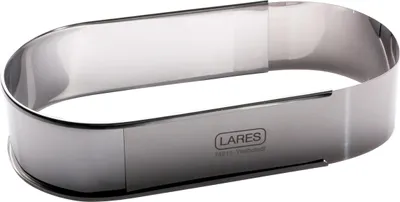 Produktbild von LARES verstellbarer ovaler Backrahmen - Klein - 27-40x11x6 cm - aus Edelstahl - für kleine Kuchen, Brote, Stollen