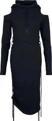Produktbild von Poizen Industries Langes Kleid Damen Jorie Dress schwarz XXL