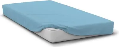 Produktbild von Spannbettlaken Mikrofaser HOME LINGE PASSION HP72121, 180 x 200 cm, Steghöhe 30 cm, Himmelblau