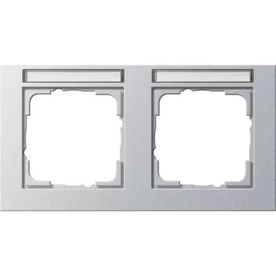 Produktbild von Gira Abdeckrahmen 2f. alu 109225