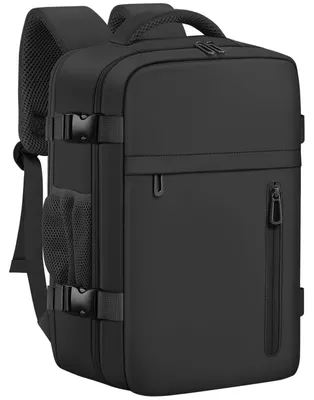 Productafbeelding van Reisrugzak 40 × 30 × 20, handbagage onder vliegtuigstoel, geschikt voor 14 inch laptop, zwart
