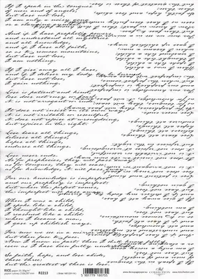 Zdjęcie produktu dla Papier ryżowy do decoupage A4 ITD-R2213 cytaty, sentencje