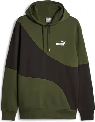 Produktbild von Puma Kapuzenpullover Power Cat Hoodie für Herren, Größe:M, Farbe:Olive