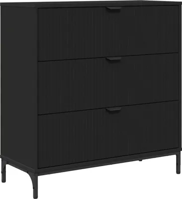 Produktbild von Sideboard Schwarz 79,5 x 33 x 82 cm Holzwerkstoff