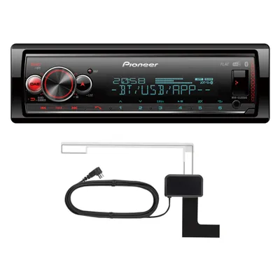 Zdjęcie produktu dla Radio samochodowe Pioneer MVH-S520DABAN 1DIN z DAB+, USB, Bluetooth, Smart-Sync, Spotify, RGB, kompatybilne z Android / iPhone (mała głębokość obudowy / z anteną DAB)