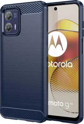Produktbild von Motorola Moto G73 Hülle - Coverup Armor Brushed TPU Back Cover - Blau