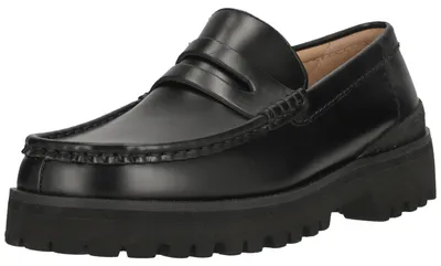 Produktbild von Clarks Originals Slipper Yukoner Penny mit toller Fersen-Struktur 1216 Black Leather 42