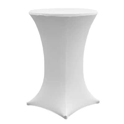 Produktbild von Stehtischhusse Stretch 70 cm weiß Tischdecke Husse Bistrotisch Partytisch