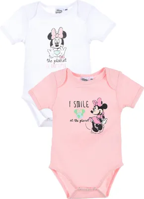 Produktbild von 2er-Pack Baby Bodys Minnie Mouse Größe 67