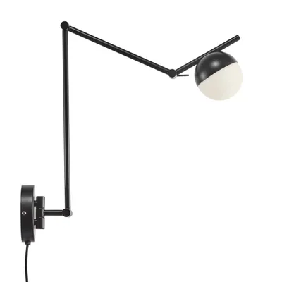 Immagine prodotto di Contina lampada da parete da lettura Ø 10 cm bianco/nero