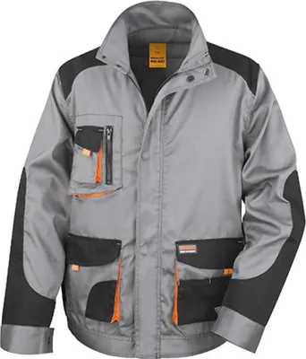 Produktbild von Result WORK-GUARD R316X | Herren Work-Guard Arbeits Jacke - Farbe: Grey/Black/Orange - Größe: M