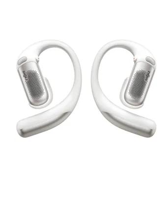 Produktbild von SHOKZ OpenFit Pro White Open-Ear True Wireless Kopfhörer mit Geräuschreduzierung Dolby Atmos SuperBoost™ OpenBass™ 2.0 Qi IP55