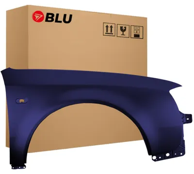 Obrázek produktu pro BLU Blatník náhrada pro Audi A6 C5 LY5K Pravý Modrý BrillantBlau | 1997-2001 | Přední | Lakovaný | Připravený k montáži, Obrázek vytvořený pomocí AI