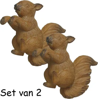 Produktbild von Eichhörnchen - Eichhörnchen - Topfaufhänger - 16 x 15 x 7 cm - Braun - Set mit 2 Stück