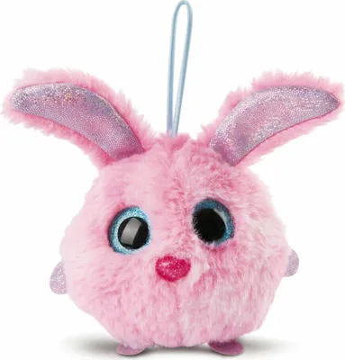 Produktbild von NICI NICIdoos BallBies Hase mit Loop, Kuscheltier, Plüschtier, Taschenanhänger, Anhänger, Plüsch, 9 cm, 46879