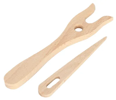 Produktbild von Strickgabel aus Holz, Strickwerkzeug für Armbänder und Halsketten