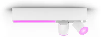 Obrázek produktu pro Philips Hue White and Color ambiance Dvojité bodové stropní svítidlo Centris, Chytré bodové osvětlení, Bluetooth/Zigbee, Bílá, LED, Kov, GU10