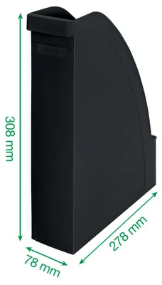 Obrázok produktu pre Leitz - Kazeta na časopisy Leitz Recycle A4 Black | 6 kusov
