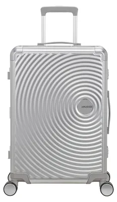 Image de American Tourister trolley Soundbox Alu Spinner 68 / 25 TSA Trolley Silver gris clair