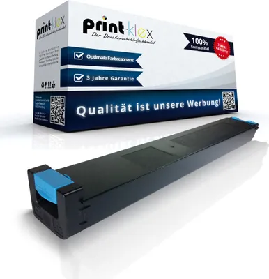 Produktbild von kompatible Tonerkartusche Cyan MX-27GTCA für Sharp - 15.000 Seiten Sharp MX2300 N MX2700 N MX3500 N MX 3500 Series MX 3501 MX4500 N MX 4500 Series MX4501 N MX 4501 N MX27 MX 27GT Zyan - Eco Plus Serie