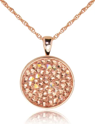 Produktbild von LUISIA® Halskette "Moonlight" mit Premium Kristallen - Rosegold