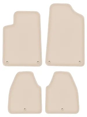Produktbild von DURBAN Beige Velours-Fußmatten-Set für Peugeot 607 Limousine (1999-2010)