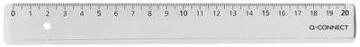 Produktbild von Pravítko Q-CONNECT 20cm transparentné