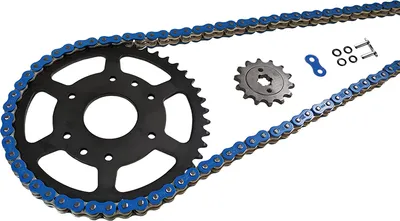 Produktbild von Kettensatz EK-Chain 525 MVXZ-2 für Kawasaki ZX7RR Farbe Blau