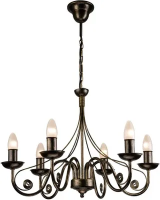 Produktbild von Kronleuchter DONATO schwarz E14 L:57cm H:72cm dimmbar