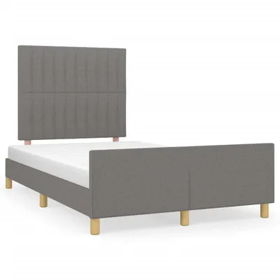 Immagine prodotto di vidaXL Struttura letto senza materasso grigio scuro 120x200 cm tessuto