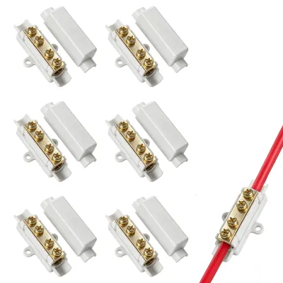 Drahtverbinder 6 Stück, 1000 V, 100 A, 2,5–16 mm², Schraubklemmen